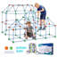 Ensemble de construction de tente pour enfants, ensemble de construction de tiges, château 180 pièces