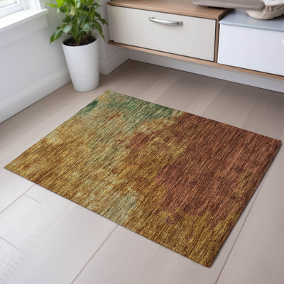 Premium Machine Washable Ducote AMF1138 Watercolors Rug
