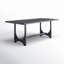 Table de salle à manger à tréteaux en bois massif Dawna-1596526246