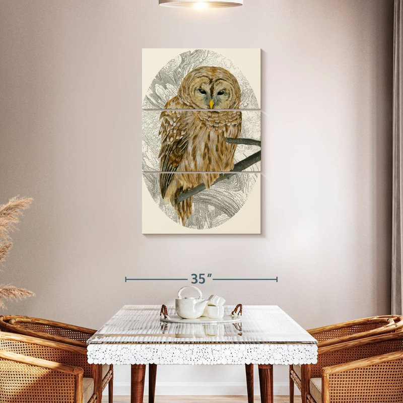 Brampt Barred Owl I, 45" H x 28" W