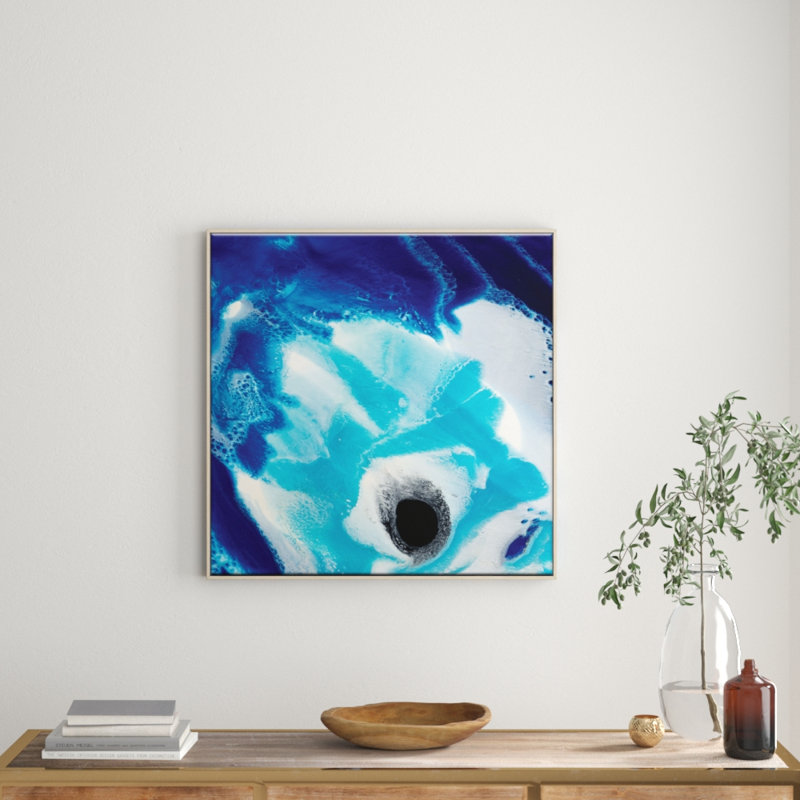Olivia Collins - Painting on Canvas, Timber, 102cm H x 102cm W