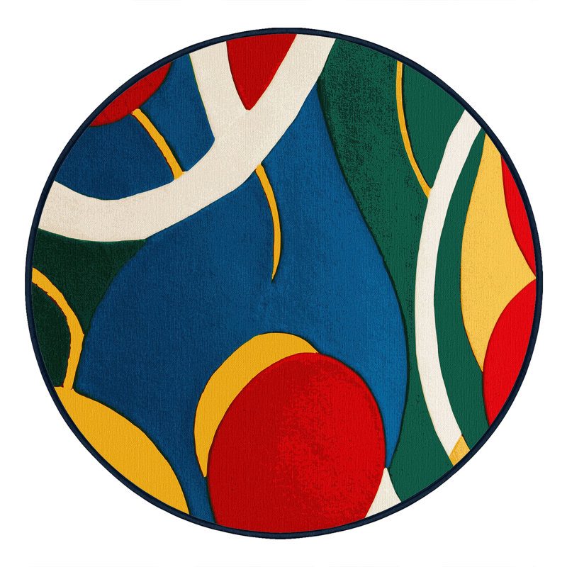 Retro Horizon Rug, Round 5'