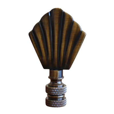 Faîteau de lampe art déco en laiton antique, 2,5 po