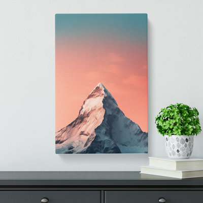 Mount Everest Minimalism - Wrapped Canvas