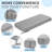 Outdoor bench cushion, waterproof and fade-resistant balcony cushion with a non-slip bottom and ties; the bench comes with a removable cover,dimensions:36" x 14" x 4" ，gray-1767422443-1767422452