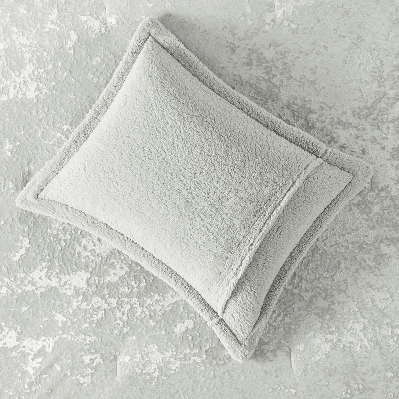 Édredon double gris avec velours écrasé et pour lit doux