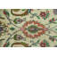 Tapis décoratif en laine noué à la main de conception unique des années 1940 ivoire/orange 6 pi 6 po x 10 pi 7 po Iliff