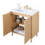 Ensemble de meuble-lavabo simple 30 po brun moderne