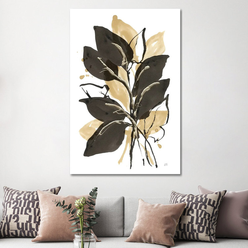 Natural Leaves II, Canvas, 60" H x 40" W x 1.5" D