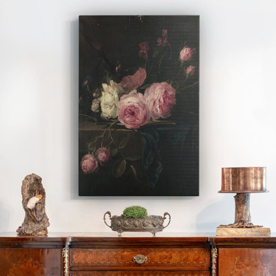 «Vintage Floral Print CCL XXXII», reproduction sur toile encadrée