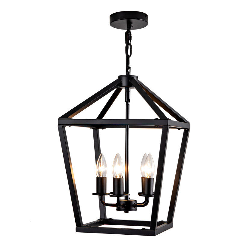5- Lanterne noire, style industriel, design rustique, suspension réglable, douilles E12, pour îlot de cuisine, salle à manger, hall d'entrée, métal, luminaire suspendu mat, lanterne avec base, cuisine, salle à manger, entrée, fer à repasser,
