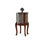 Gray Solid Wood End Table