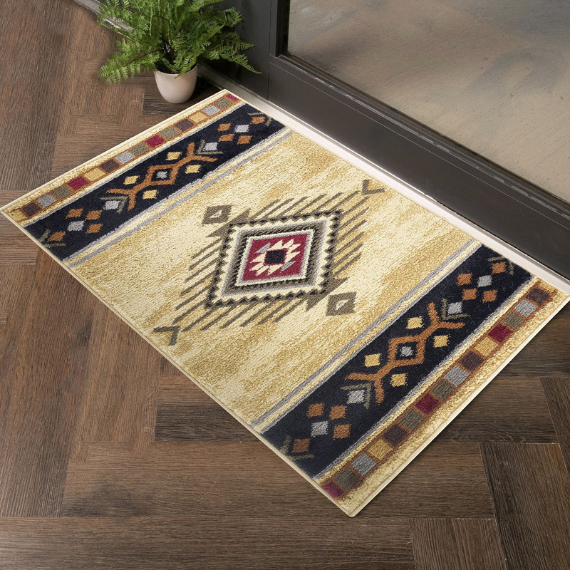 Southwest Area Rug, Cream, Rectangle 2' x 3'