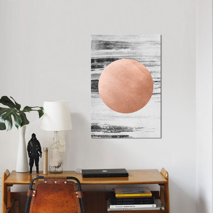 «Rose Gold I» par LEEMO - Impression sur toile tendue, H 26 po x l 18 po x P 1,5 po