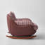 Chaise berçante simple de salon