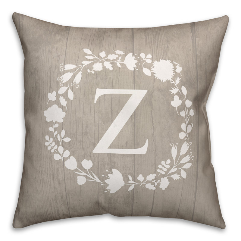 Reversible Throw Pillow, Z