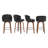 Swivel Upholstered Counter & Bar Stool With Wood Frame (Set Of 4)-118698171