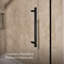 Pleat® 63-9/16"H Frameless Sliding Bath Door with 5/16"-Thick Crystal Clear Tempered Glass-610159834