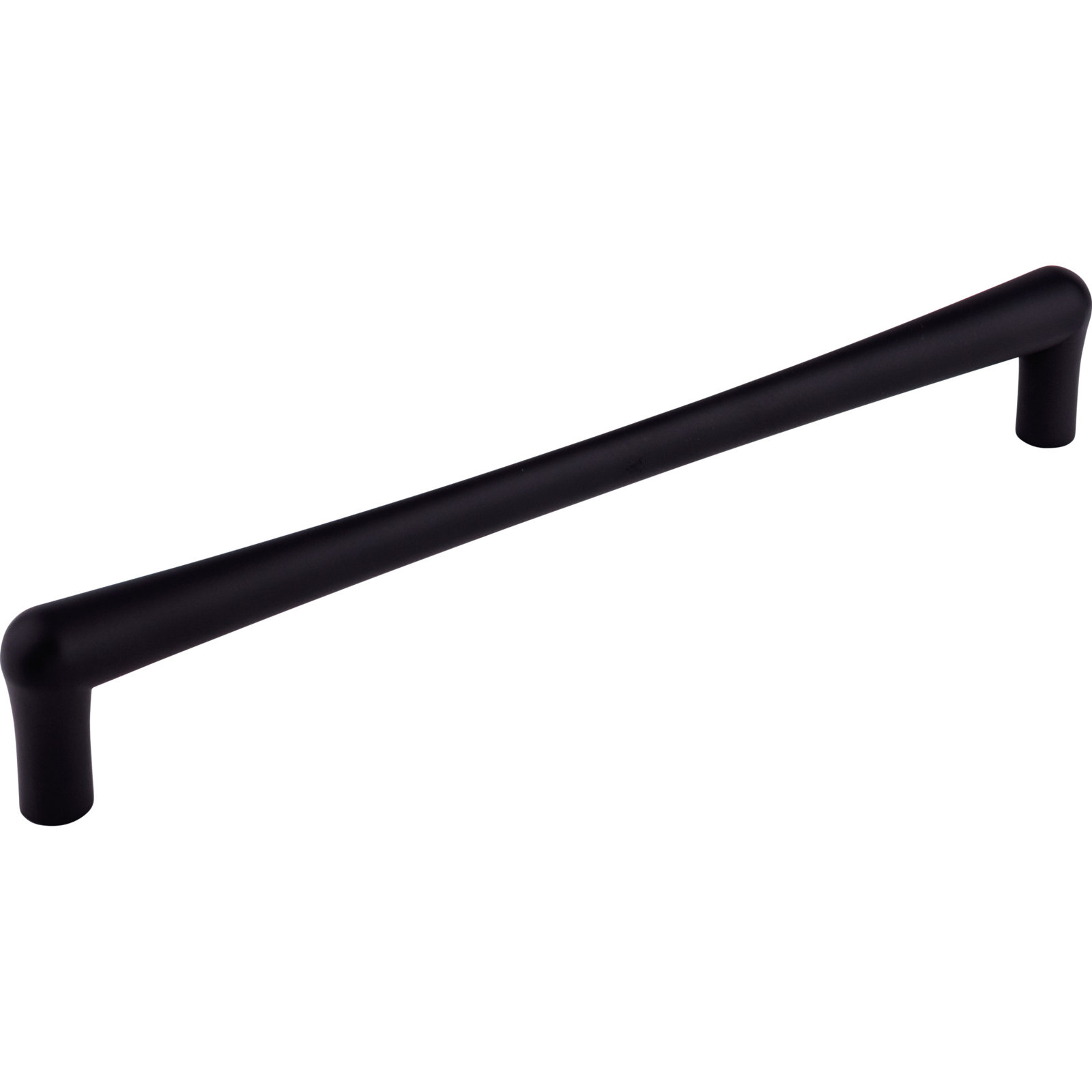 Brookline Bar Cabinet Pull, Flat Black, 12" Center to Center