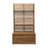 Élégant banc en bois avec support de rangement - entrée 68,38 po de haut x 37,91 po de large 17,56 po de profondeur organisez votre espace