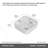 Square Counter Top Wash Basin (White Finish) CUPC Certified