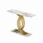 Console d'appoint, pieds d'entrée en métal luxueux, mobilier d'entrée haut de gamme