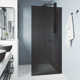 Zenith 34" W x 74" H Fixed Frameless Shower Screen with 3/8" Glass