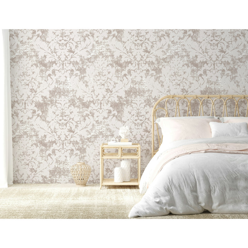 Papier peint amovible à motif floral abstrait scandinave, L 75 po x L 49 po