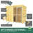 Dog Kennel and Run Full Height with Bars-81403551
