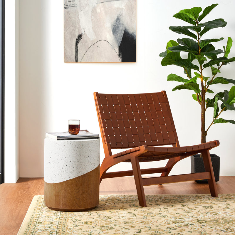 Tabouret d'appoint ou de jardin Kayela, Blanc