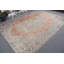 Tapis turc rétro de couleur orange Anatolian pour le salon ou le salon avec un design oriental décoratif