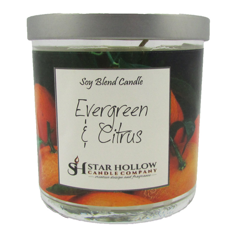 Citrus Scented Jar Candle, 3.25" H x 2.75" W x 2.75" D