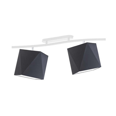 Muro Fabric Semi Flush Mount
