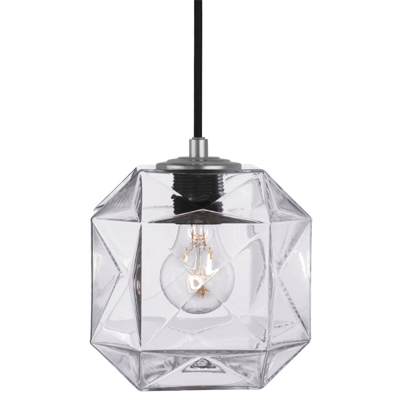 Luminaire suspendu 1 lumière Mimo, Transparent