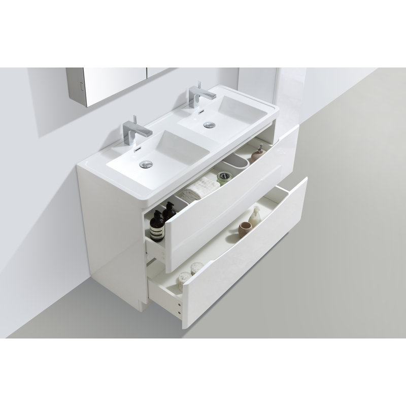 1200 mm Double Vanity, White