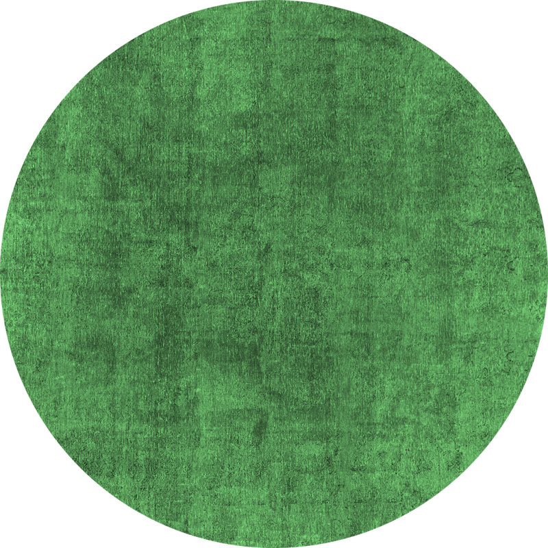 Washable Abstract Indoor Rug, Round 8'
