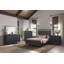 Lit à panneau ouvert Aurora, poivre-2145963753