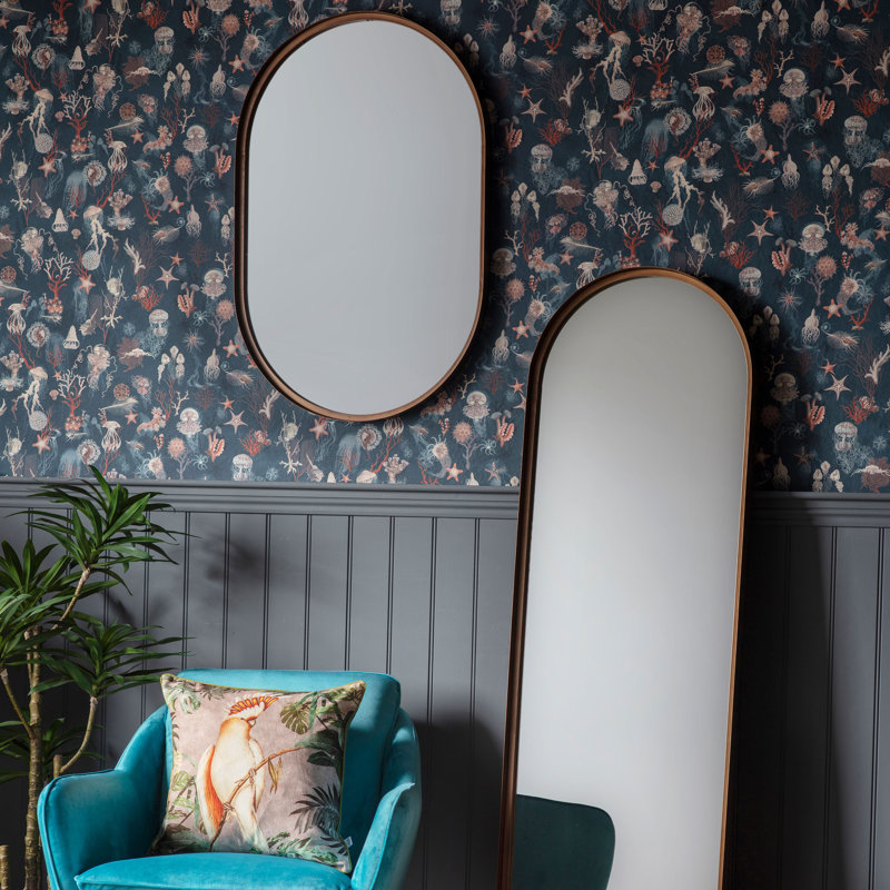 Deusenburg Metal Flat Wall Mirror
