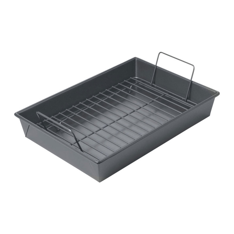 Chicago Metallic Professional 13-Inch Non-Stick Roast Pan With Rack