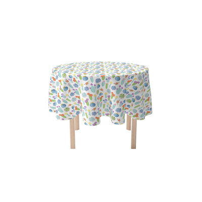 Round Cotton Twill Tablecloth