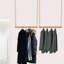 Portant à vêtements ajustable 2 pièces