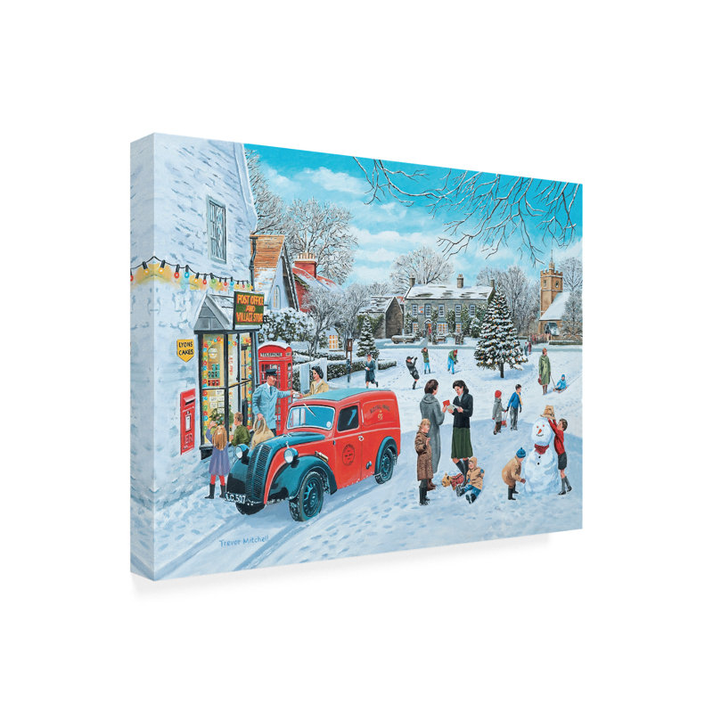Reproduction d’art sur toile « A village Christmas » par Trevor Mitchell
