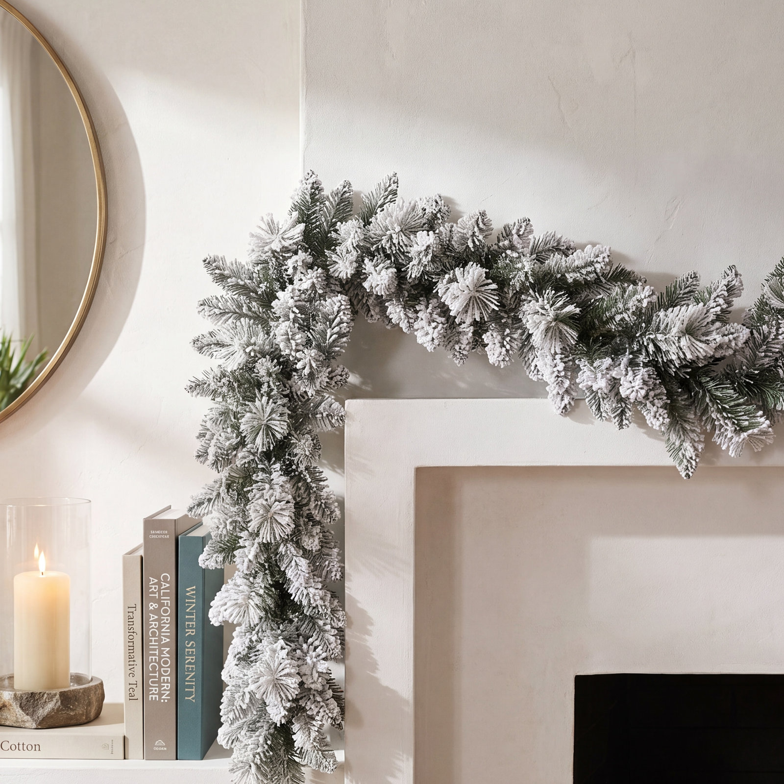 108'' in. Faux Spruce Garland