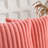 Soft Cozy Faux Rabbit Fur Throw Pillow Covers Striped Decorative  Cushion Covers-118809346-118809343