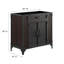 Base de meuble-lavabo simple 35 po Modway Steamforge seulement en brun