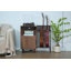 Support multifonctionnel pour guitare et tourne-disque avec prise de courant intégrée, armoire de rangement en bois franc massif pour système audio, haut-parleurs et accessoires, pour le salon-2096924769