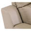 Fauteuil inclinable rembourré en cuir - Structure solide en bois dur séché au four avec support lombaire beige, construction stable