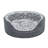 Two-Tone Fur & Suede Oval Pet Bed-68640055