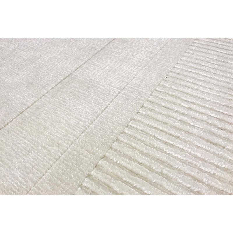 Wool Area Rug in White