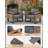 Aluminum Patio Furniture Set, 7-Person Outdoor Sectional Sofa With Coffee Table, Patio Conversation Sets With 5" Thick Cushion & Wide Armrest For Yard, Deck-1611412404